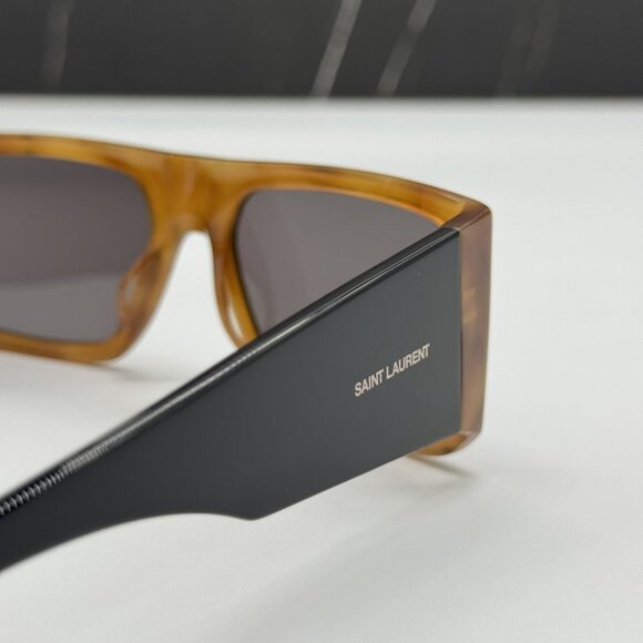 NEW SAINT LAURENT SL635 ACETA 005 SUNGLASSES UNISEX SQUARE HAVANA SL635 005 - Picture 6 of 8